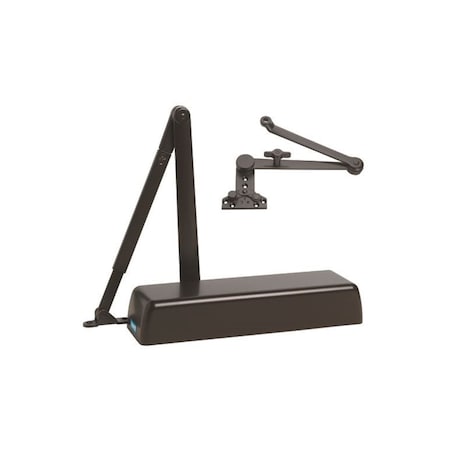 Global Door Controls Heavy Duty Commercial ADA Grade 1 Door Closer with Hold Open Cush-N-Stop Arm in Duronodic - Sizes 1-6 TC4300HOACNS-DU